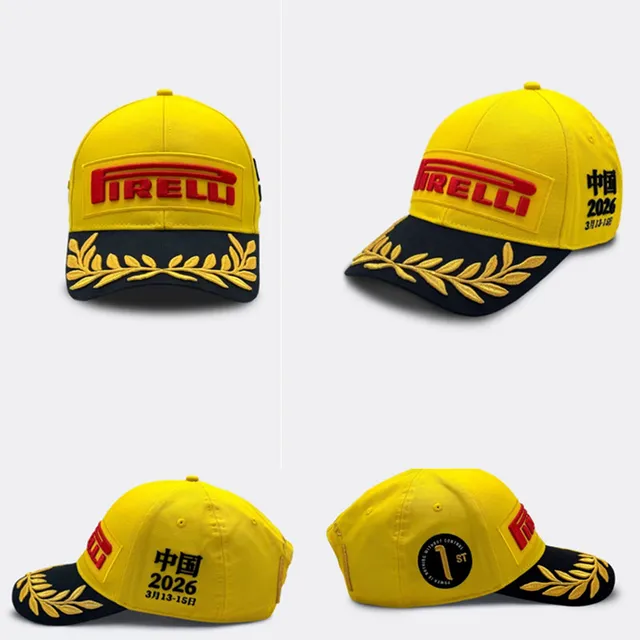 Pirelli Casquette de baseball noire et or logo brodé détail couronne de laurier 10