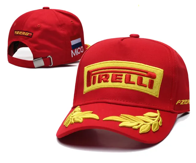 Pirelli Casquette de baseball noire et or logo brodé détail couronne de laurier 12