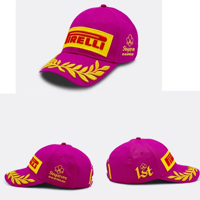 Pirelli Casquette de baseball noire et or logo brodé détail couronne de laurier 16