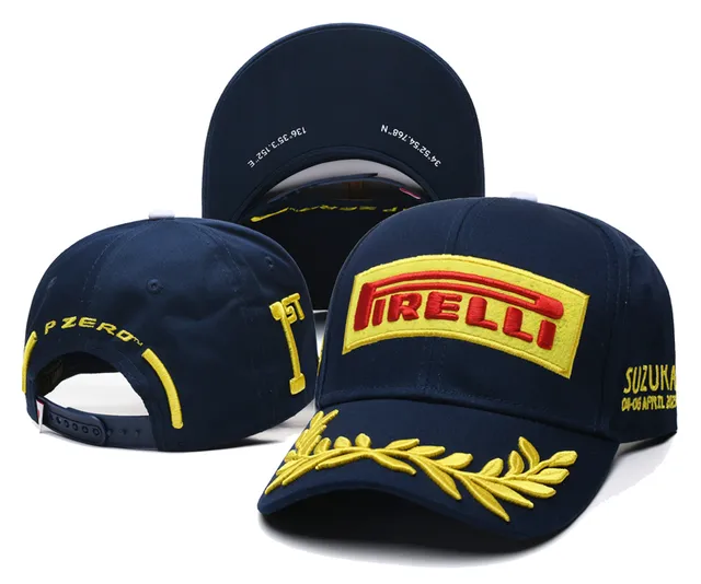 Pirelli Casquette de baseball noire et or logo brodé détail couronne de laurier 20