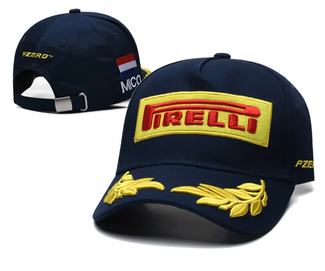 Pirelli Casquette de baseball noire et or logo brodé détail couronne de laurier 22