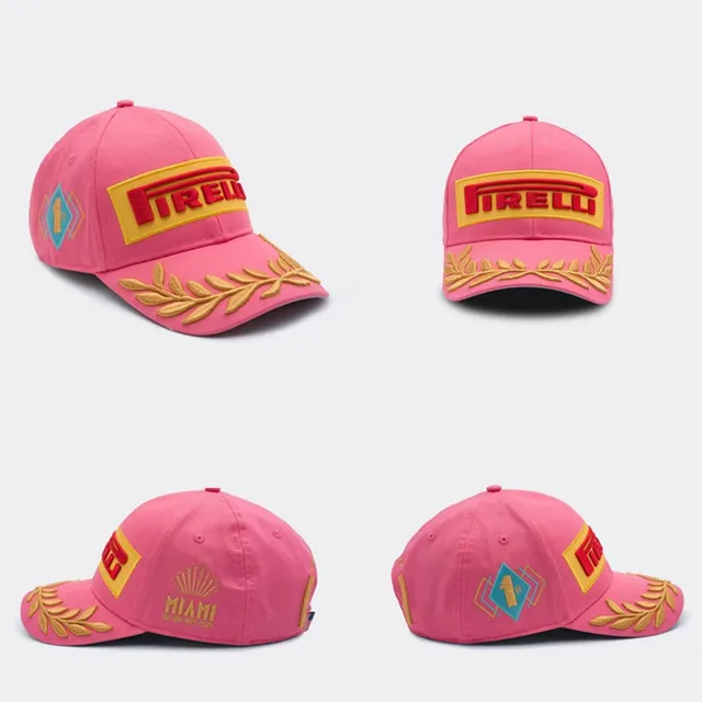 Pirelli Casquette de baseball noire et or logo brodé détail couronne de laurier 23
