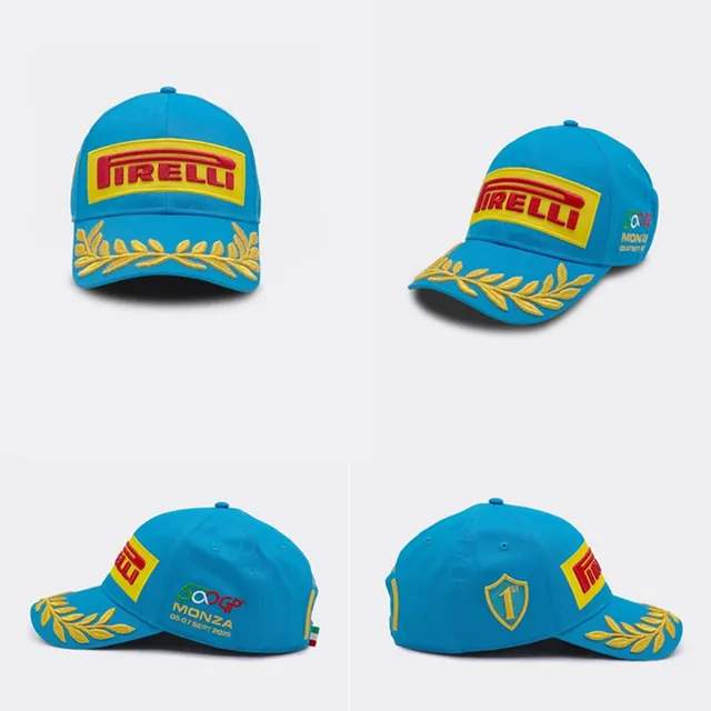 Pirelli Casquette de baseball noire et or logo brodé détail couronne de laurier 24