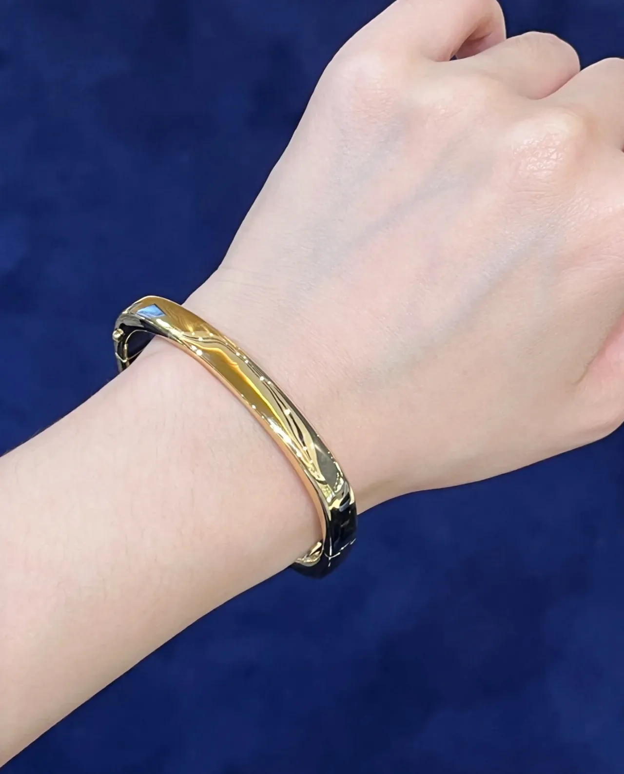 Polished Gold-Tone Solid Cuff Bracelet 4