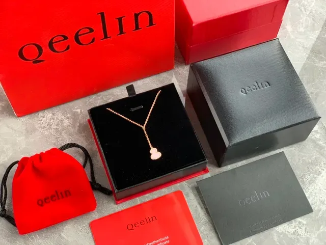 Qeelin Wulu Pink Enamel Pavé Pendant Necklace 7