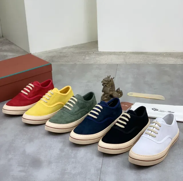 Red Suede Low-Top Cupsole Sneaker 2