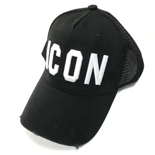 Red White Trucker Raised Embroidery Baseball Cap 3