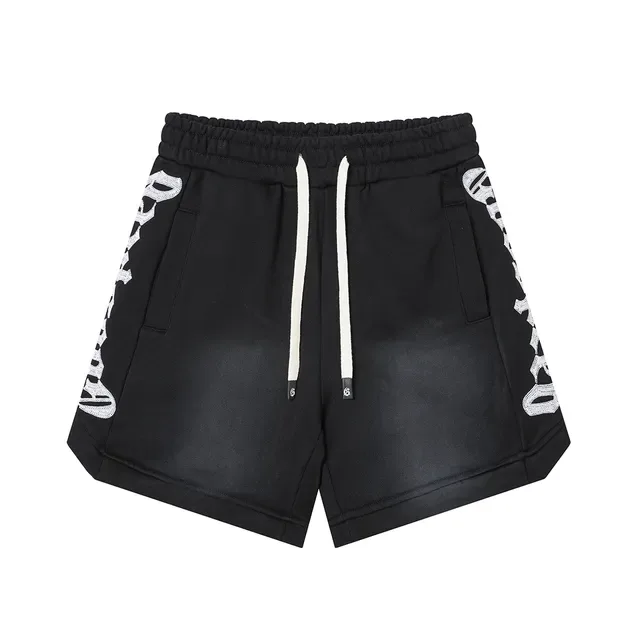 Relaxed Fit Graphic Print Drawstring Shorts 6