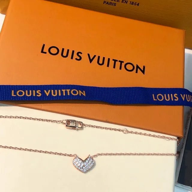 Rose Gold-Tone Pavé Heart and Lock-Style Pendant Necklaces 5