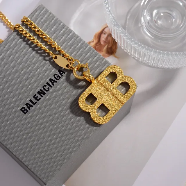 Silver and Gold Glitter Cutout Pendant Necklaces 4