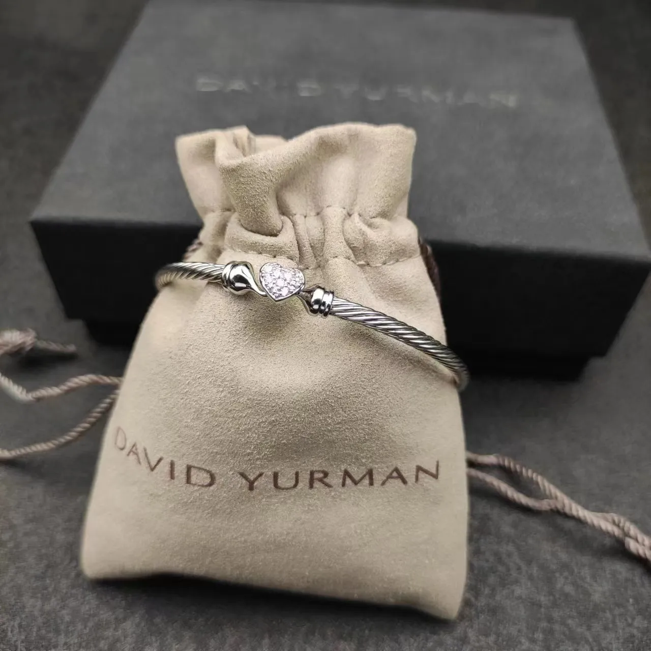 Silver Gold Cable-Wire Construction Toggle Closure Bracelet 8