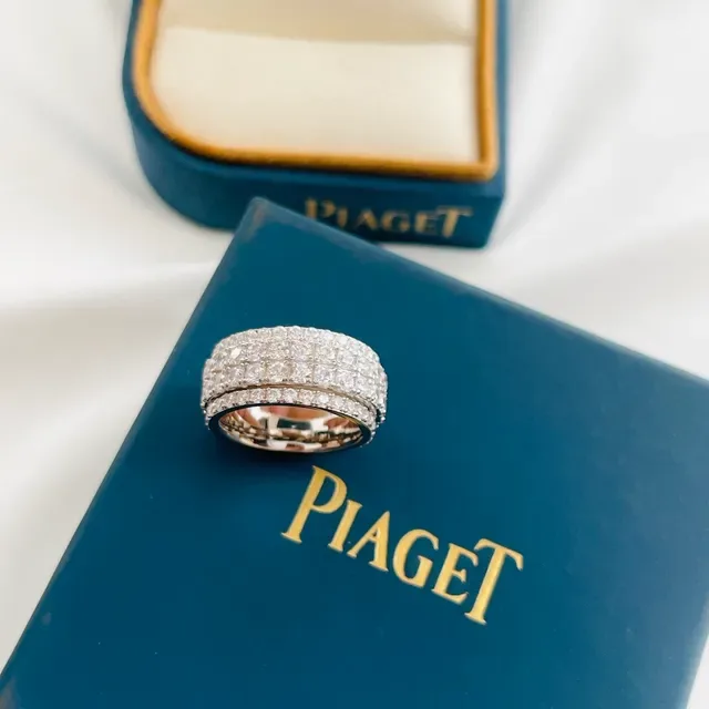 Silver-Tone Pavé Square-Cut Stone Multi-Band Stackable Ring 2