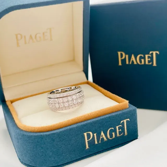 Silver-Tone Pavé Square-Cut Stone Multi-Band Stackable Ring 9