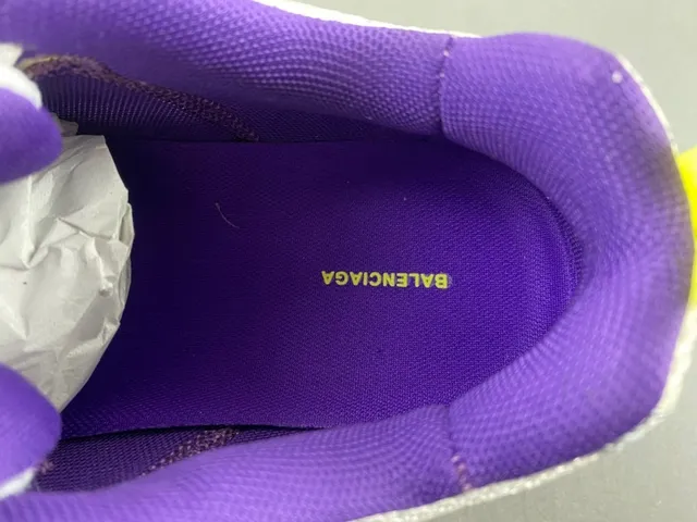 Skechers White Purple Platform Sole Mesh And Synthetic Overlay Construction Chunky Sneakers 8