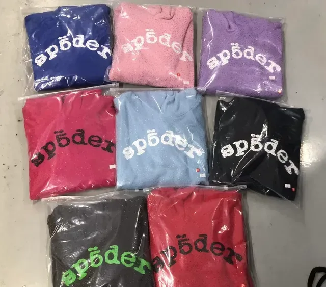 spöder Blue White Textured Dot-Pattern Fabric Arched Embroidered Logo Hoodie 2