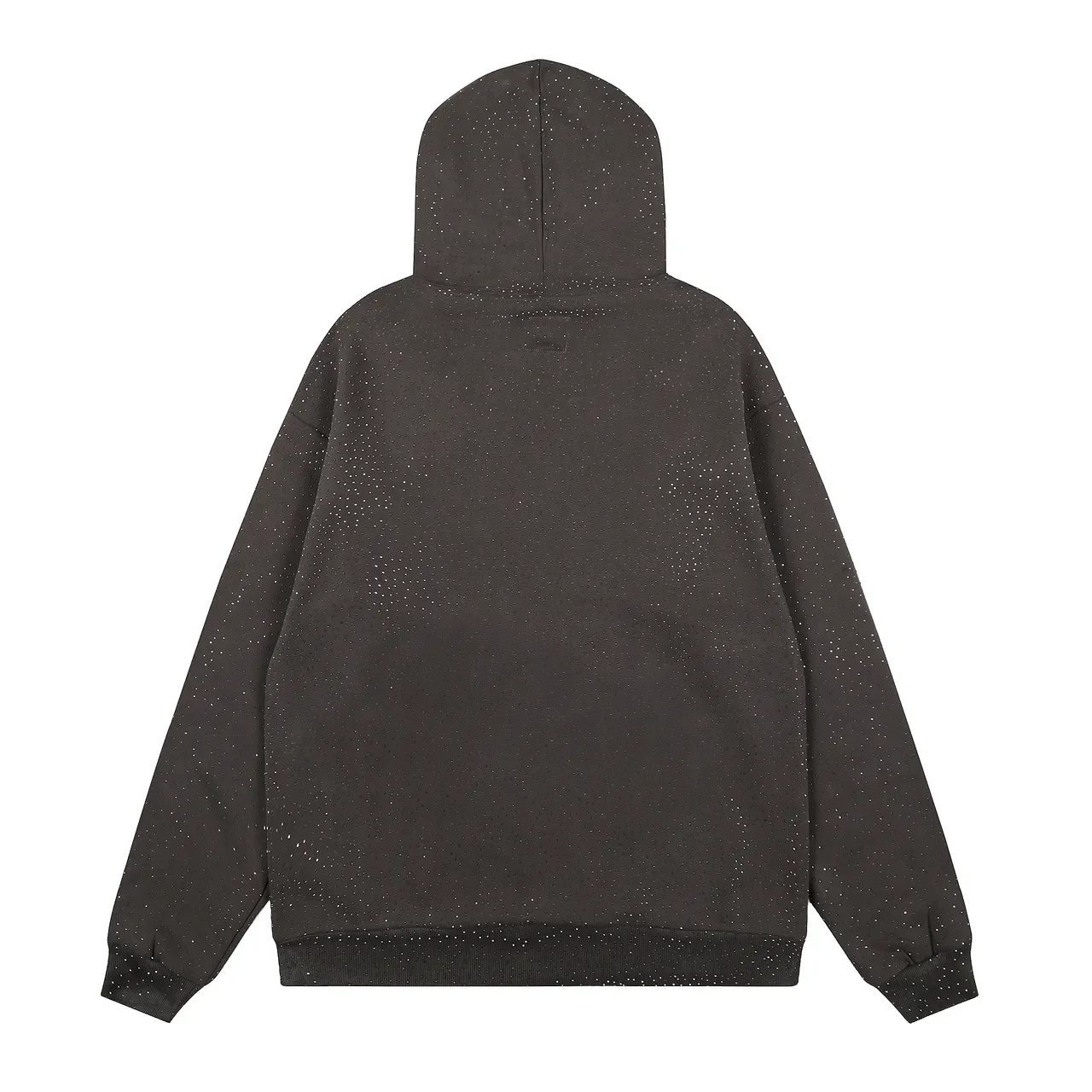 spöder Blue White Textured Dot-Pattern Fabric Arched Embroidered Logo Hoodie 16