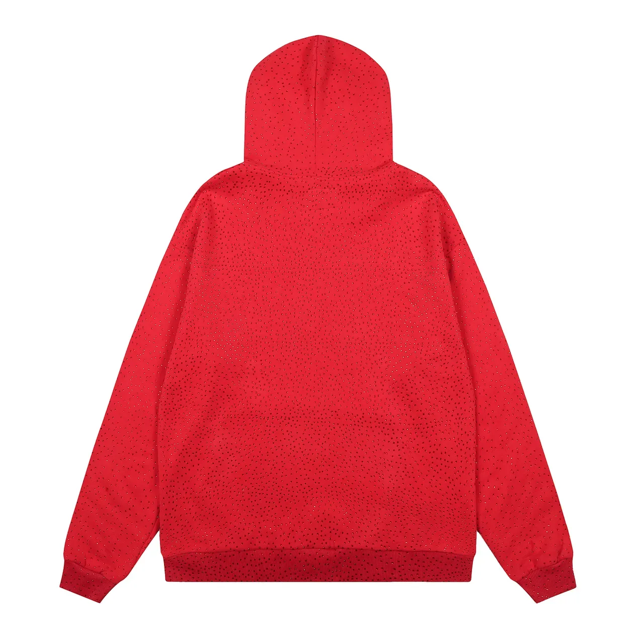 spöder Blue White Textured Dot-Pattern Fabric Arched Embroidered Logo Hoodie 18