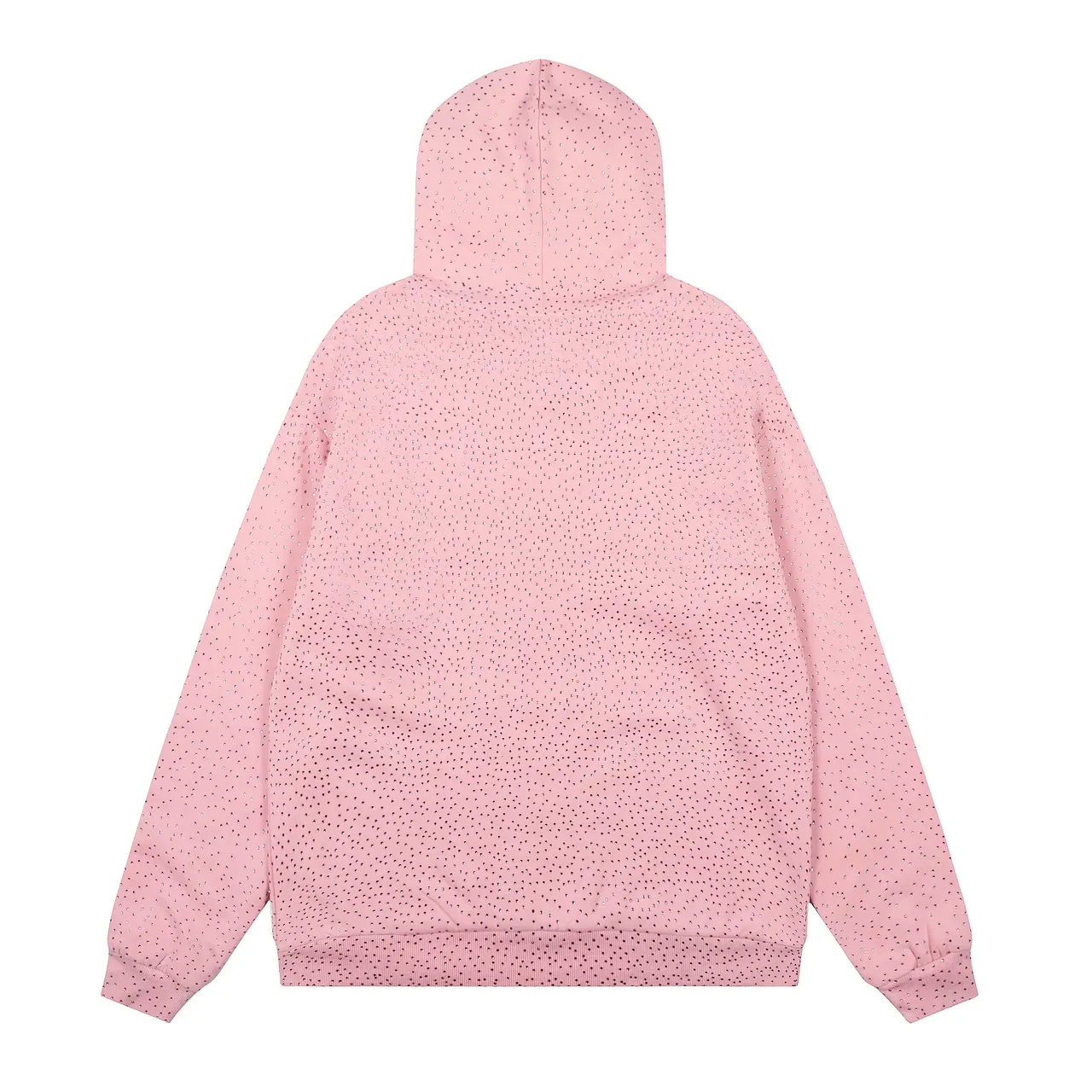 spöder Blue White Textured Dot-Pattern Fabric Arched Embroidered Logo Hoodie 22