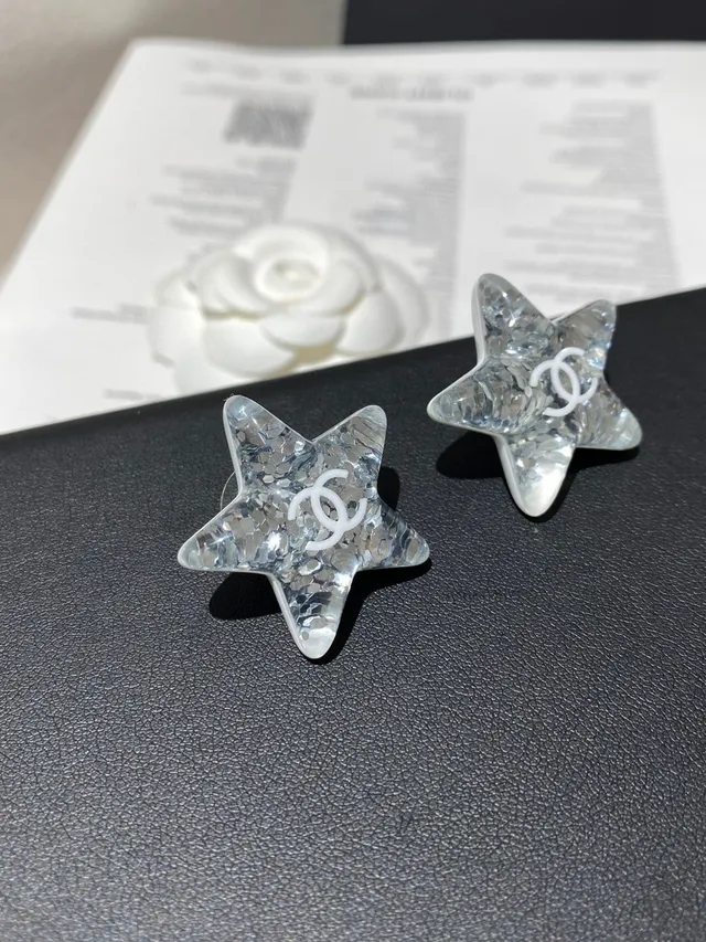 Star-Shaped Faceted Crystal Stud Earring 6