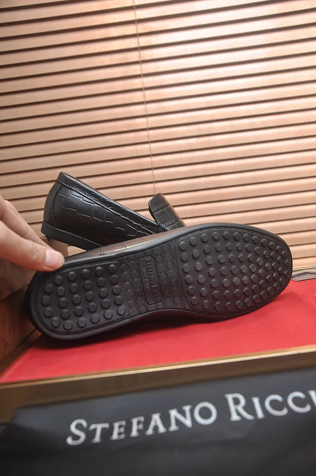 Stefano Ricci Crocodile-Embossed Leather Loafers 3