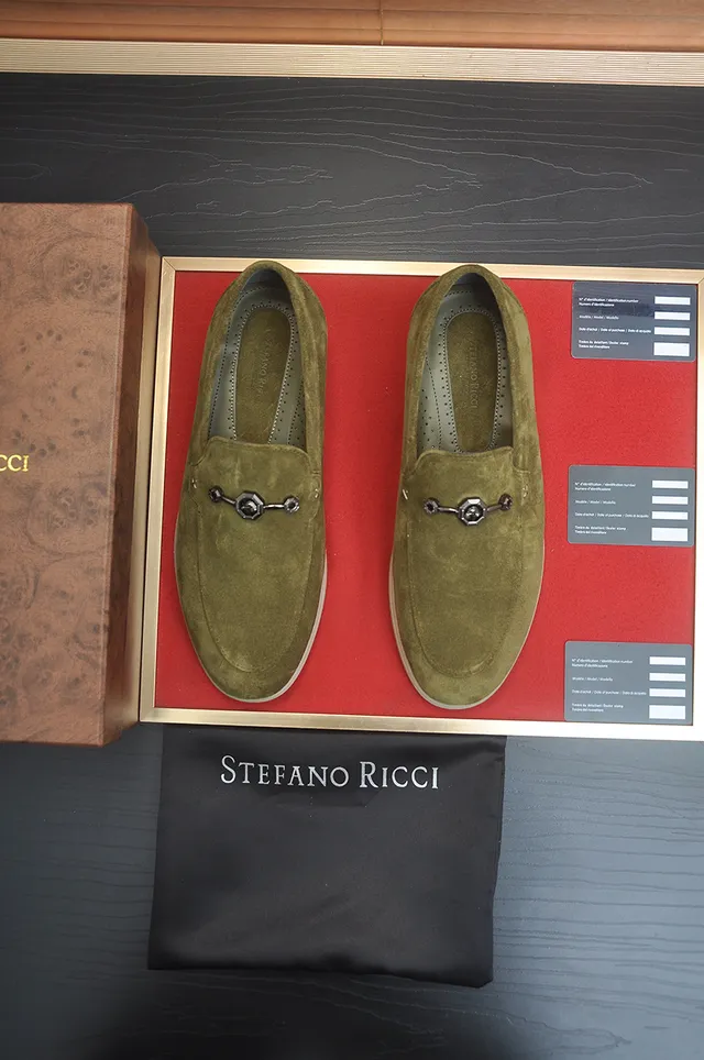 Stefano Ricci তেলবুনো স্যুড হর্সবিট লুফার 5