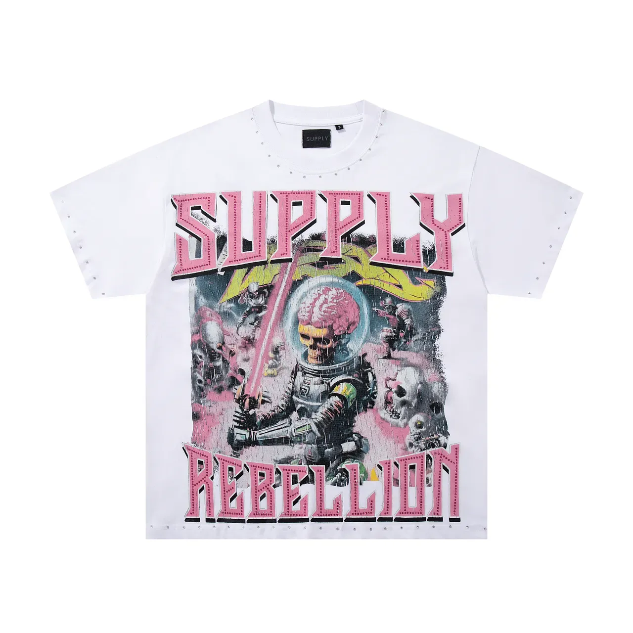 SUPPLY Rebellion Graphic Studded T-Shirt 3