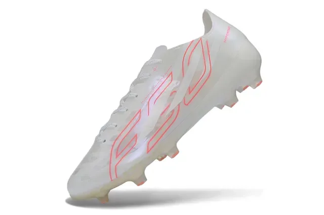 Sapatos de futebol Transparent Red Translucent Monochrome Upper Neon Pink Graphic Overlay Firm-Ground 3