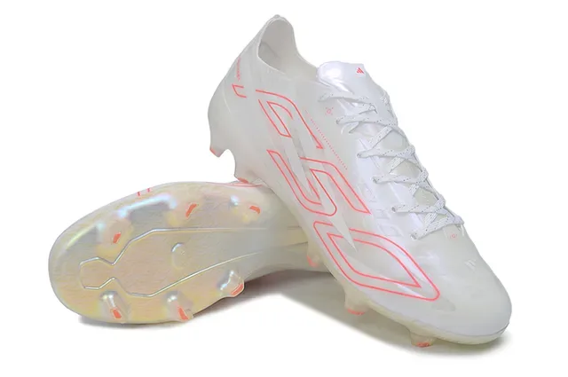 Sapatos de futebol Transparent Red Translucent Monochrome Upper Neon Pink Graphic Overlay Firm-Ground 4