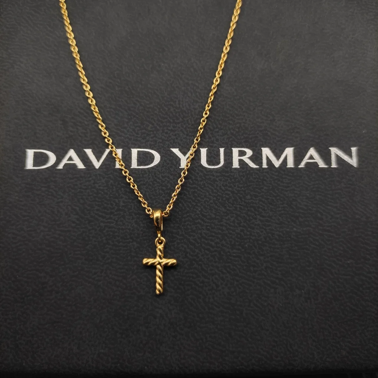 Twisted Rope Cross Pendant Necklace 8