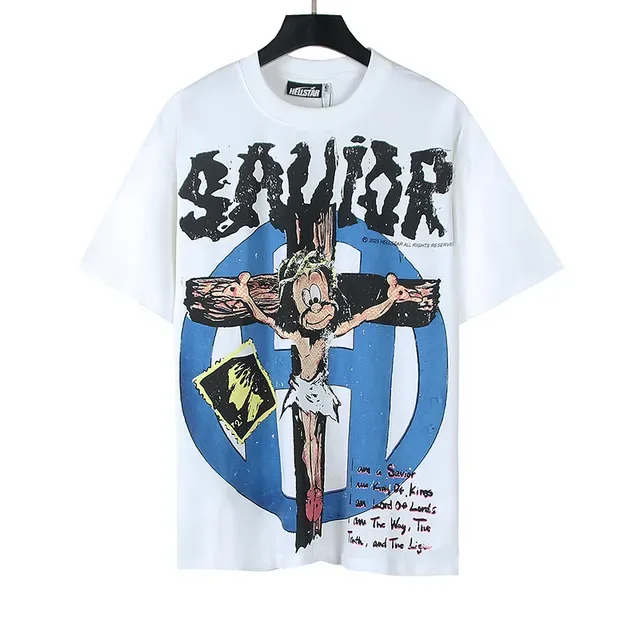 White Graphic-Print Oversized T-Shirt 2