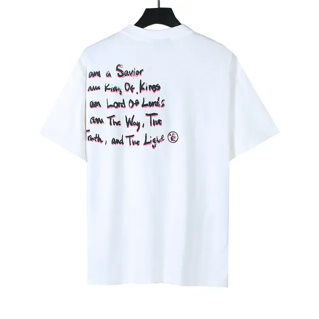 White Graphic-Print Oversized T-Shirt 3