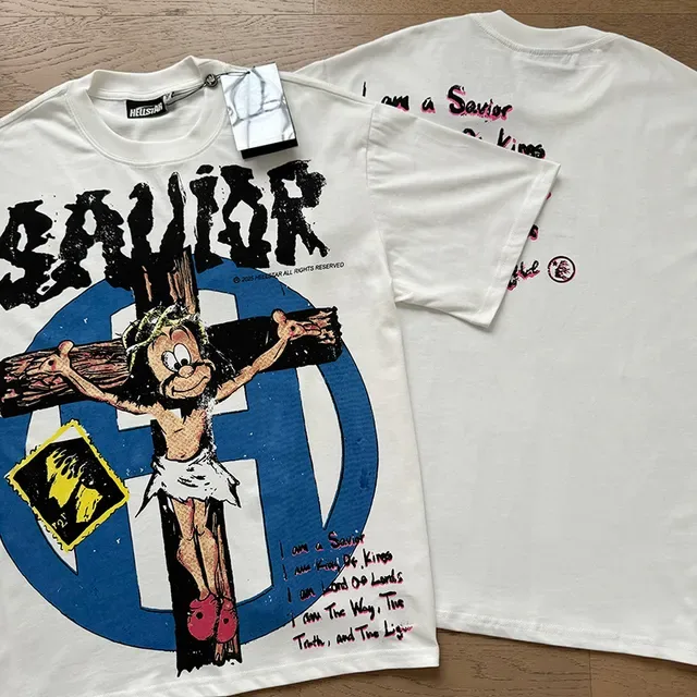 White Graphic-Print Oversized T-Shirt 7
