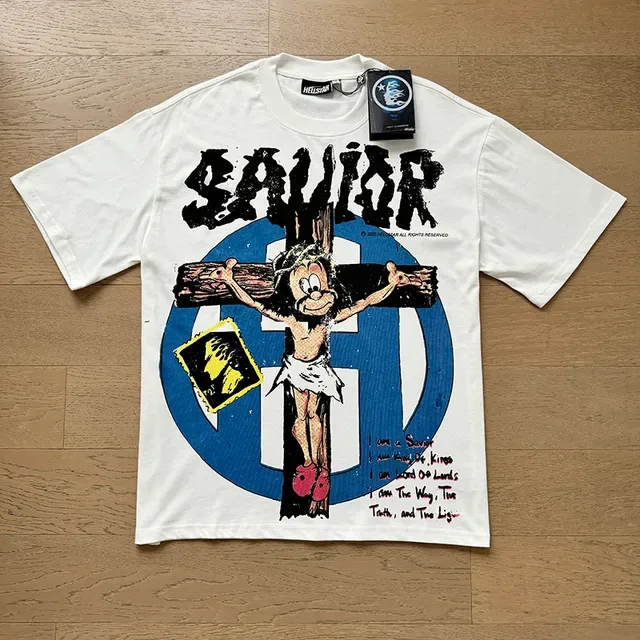 White Graphic-Print Oversized T-Shirt 8