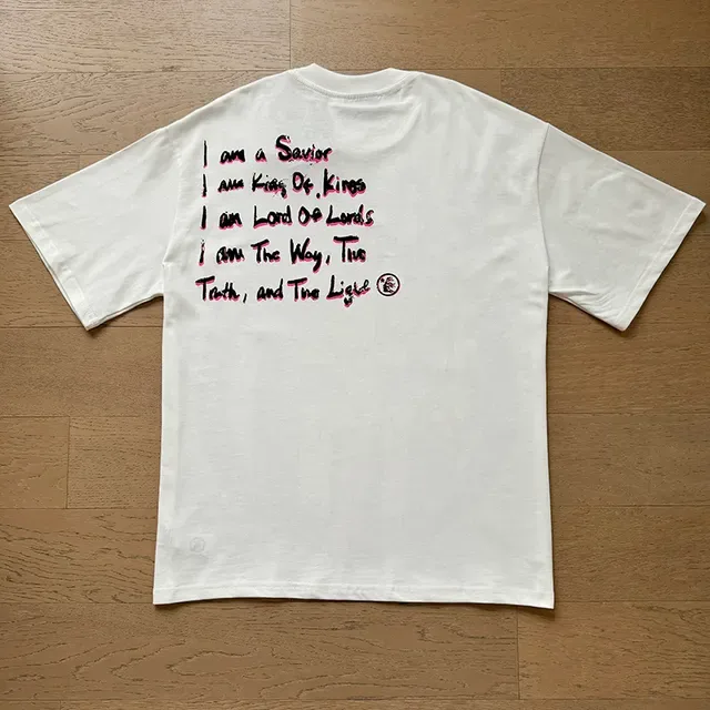 White Graphic-Print Oversized T-Shirt 10
