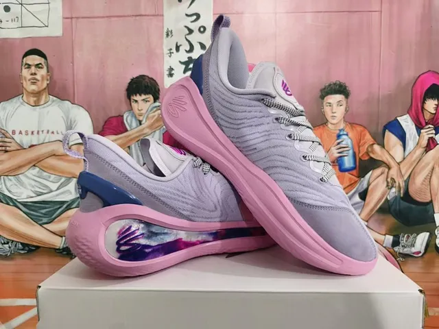 Wilson وردي بنفसجي Low-Top Silhouette شفاف كعب cushioning नाफذة أحذية كرة السلة 2