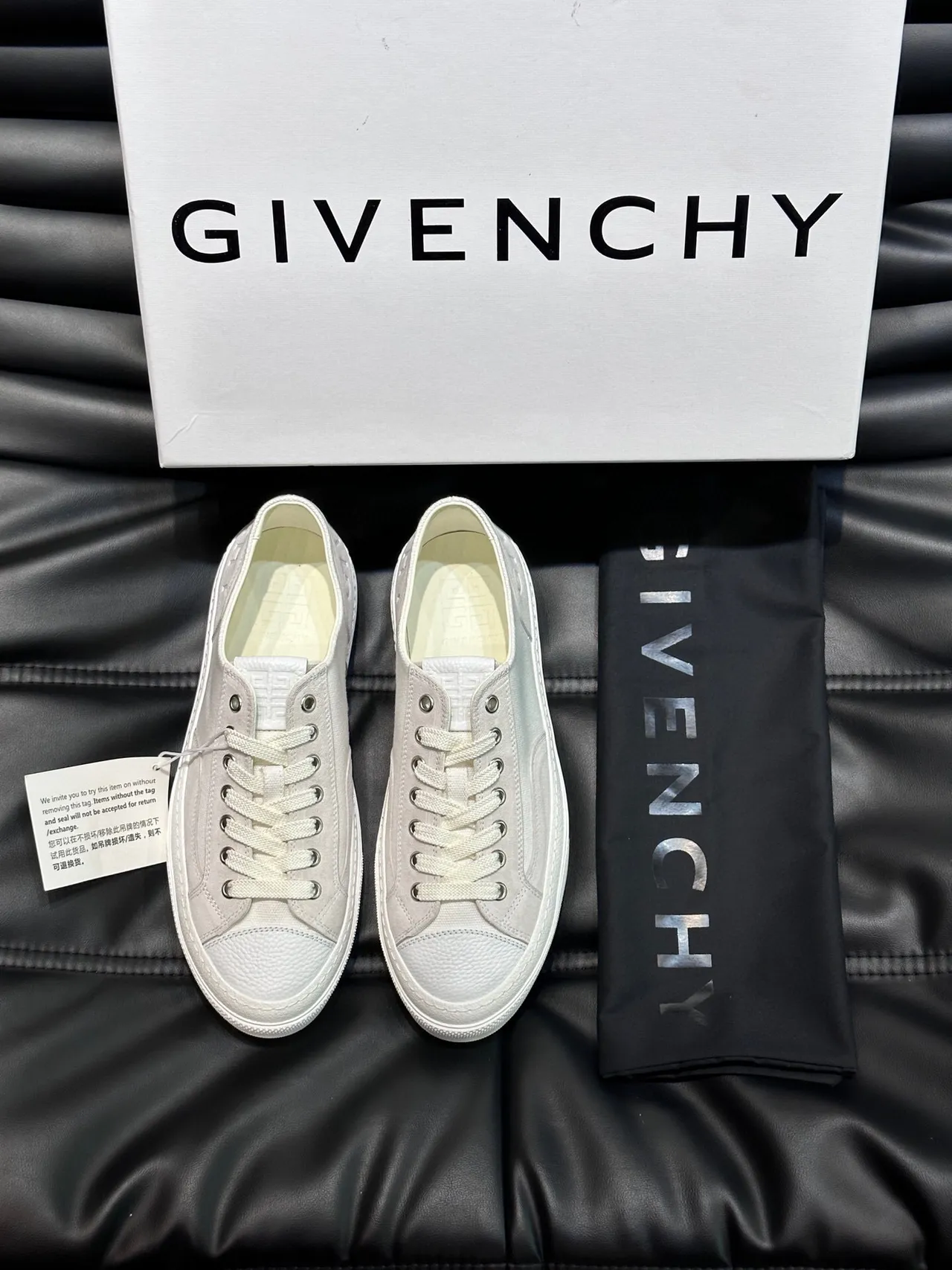 Givenchy City Sport Off-White Canvas Lifestyle Sneakers 4