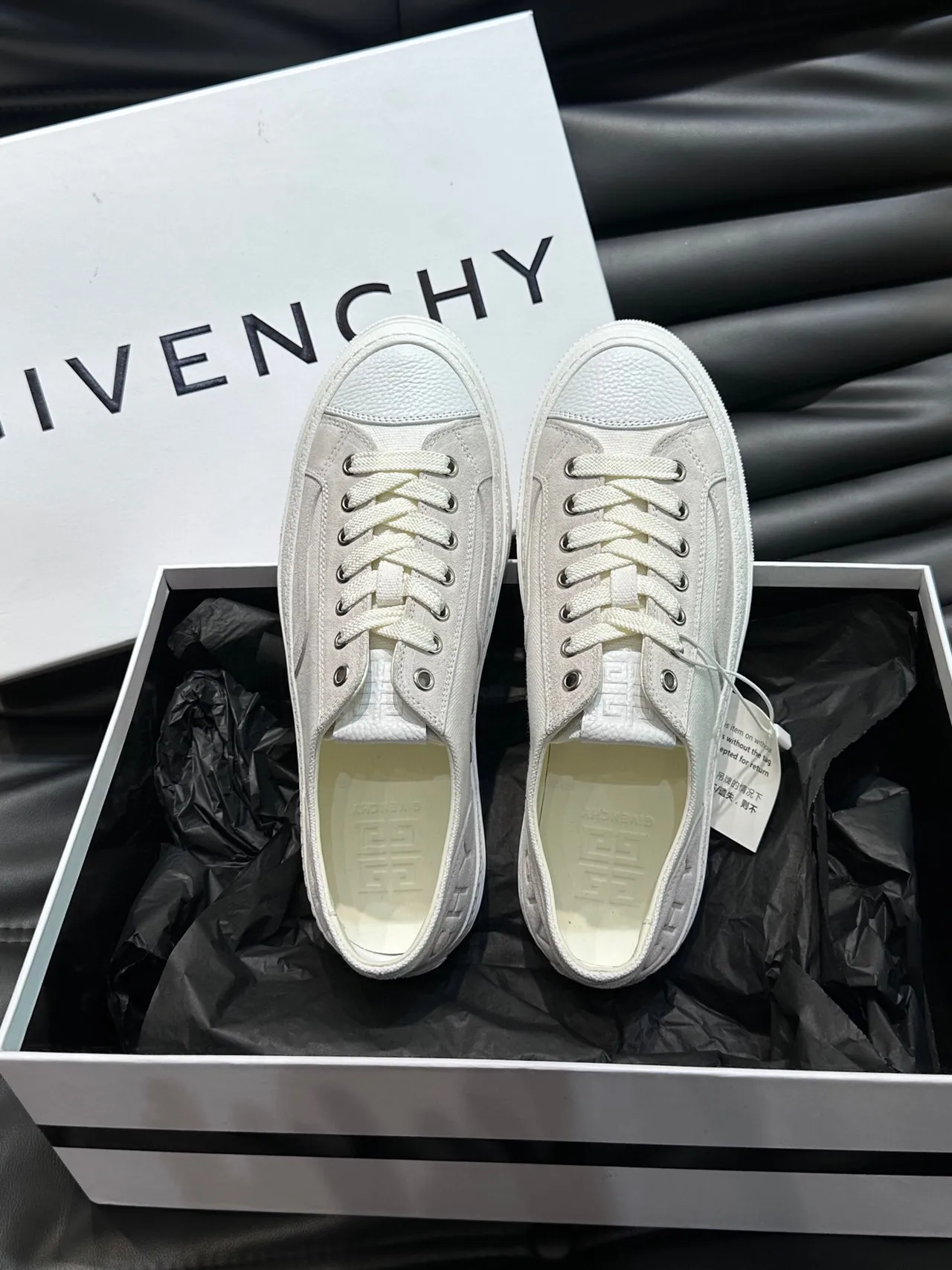 Givenchy City Sport Off-White Canvas Lifestyle Sneakers 5