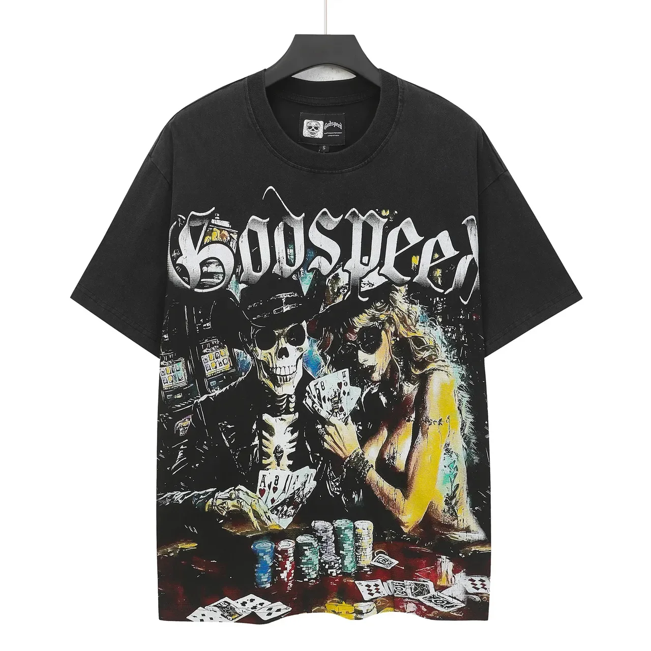 Godspeed Oversized Graphic Print Black T-Shirt 2