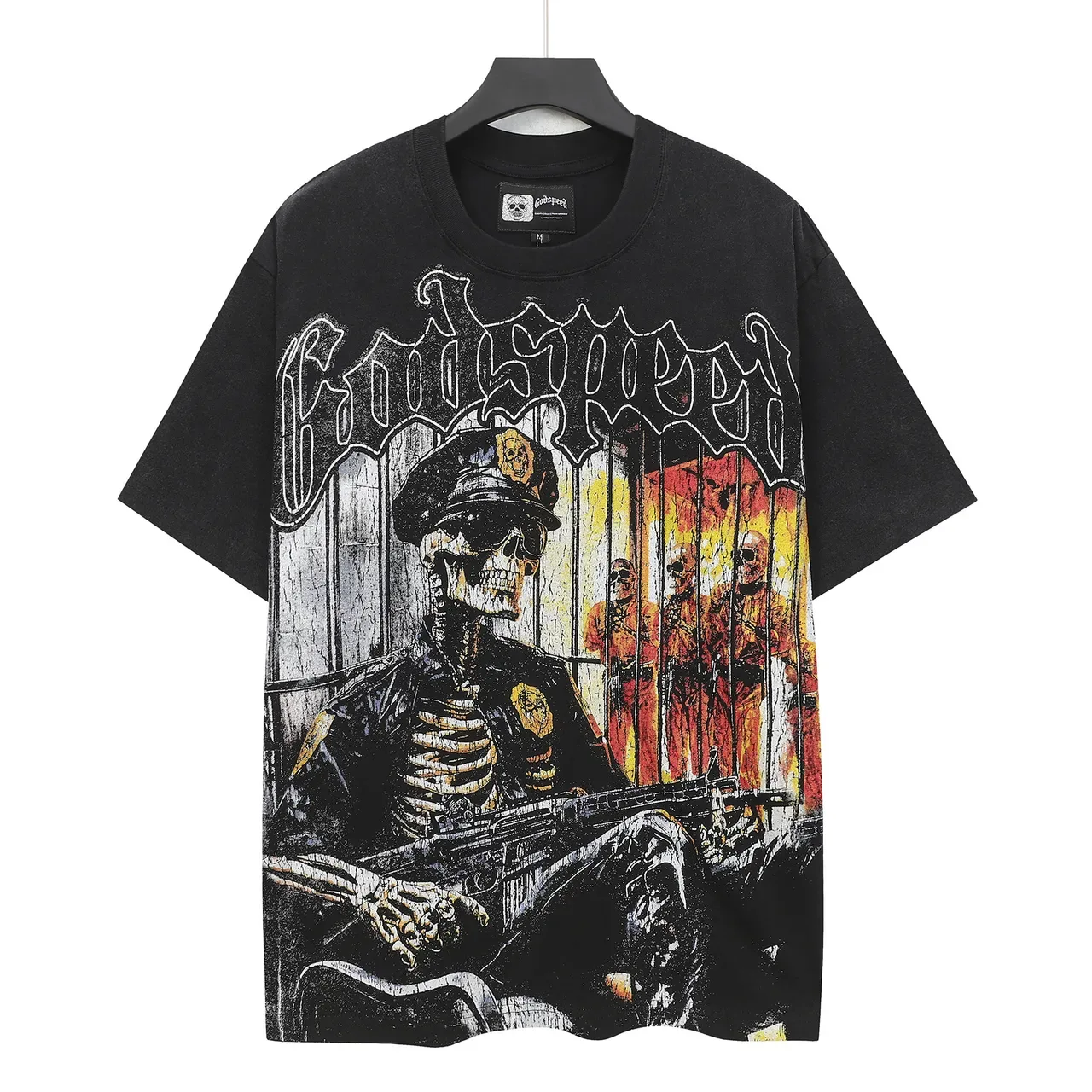 Godspeed Prison Gang Graphic Oversized T-Shirt 2