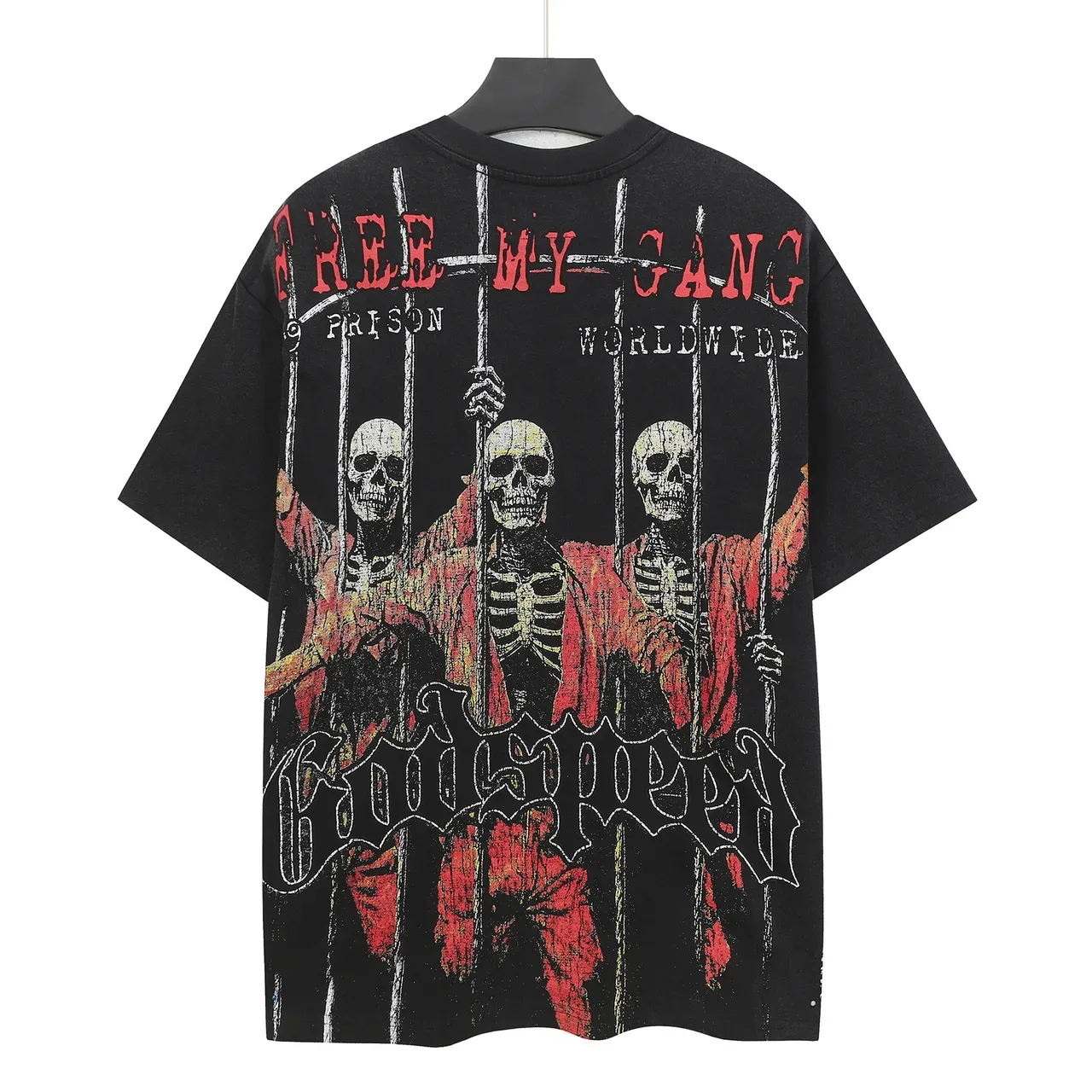Godspeed Prison Gang Graphic Oversized T-Shirt 3