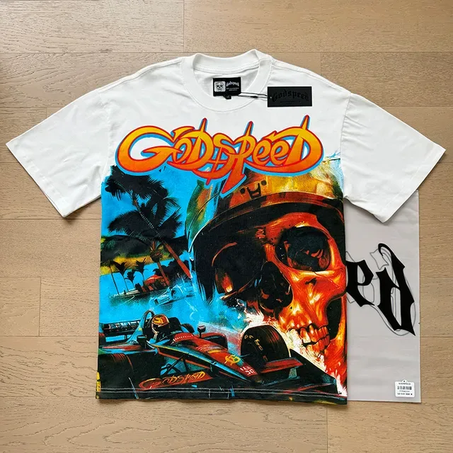 Godspeed White Multicolor Graphic-Print Front-and-Back Design T-Shirt 6
