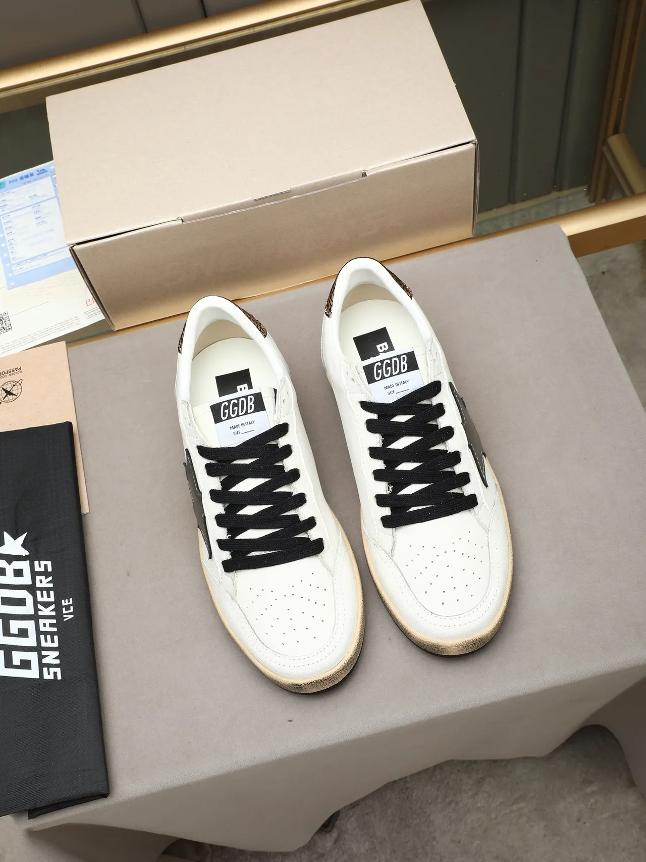 Golden Goose Ball Star Sneakers Lifestyle Blanc Argent Étoile 2