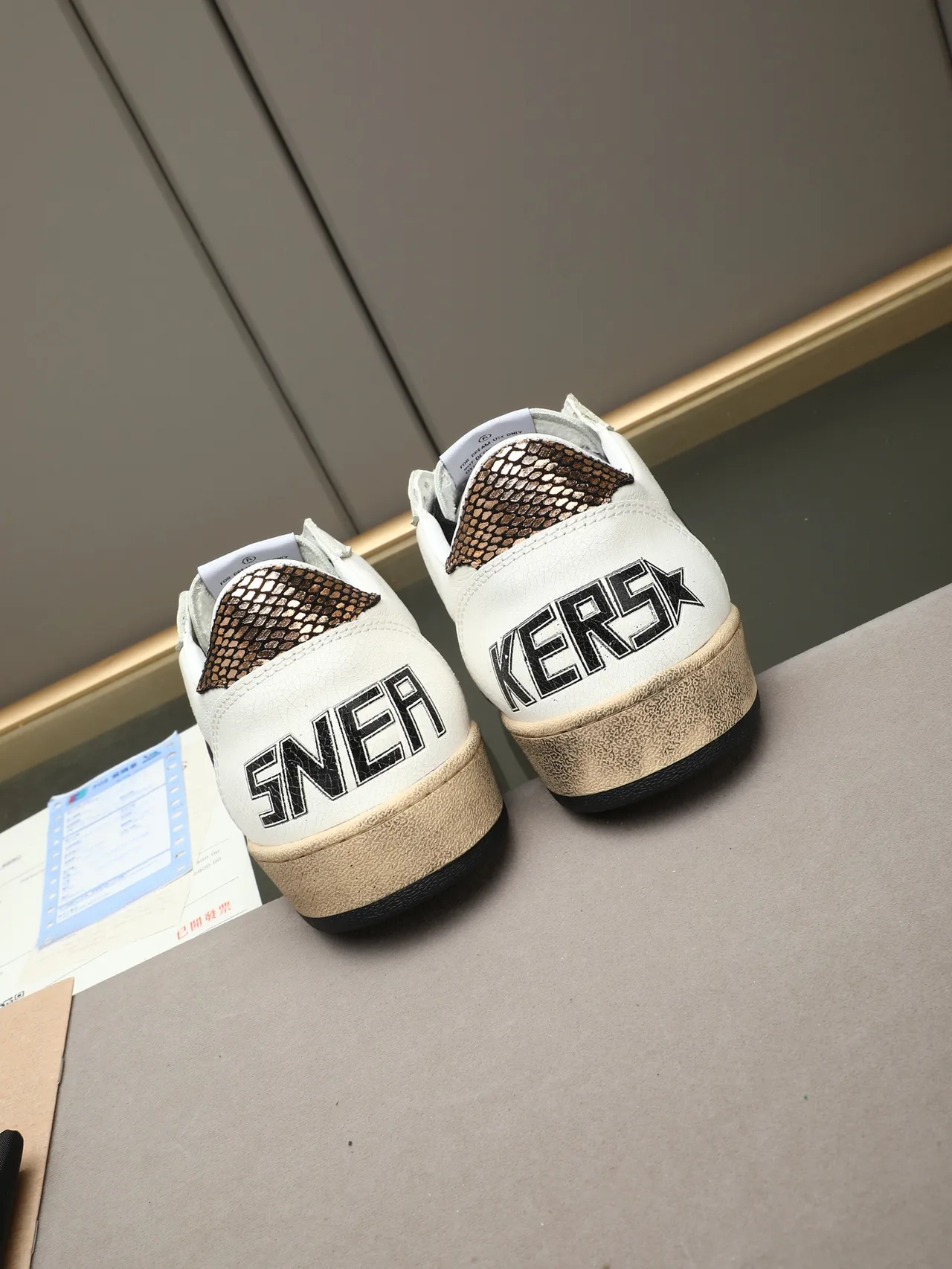 Golden Goose Ball Star Sneakers Lifestyle Blanc Argent Étoile 3