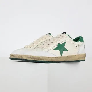 Golden Goose Super-Star Off-White 和 Green Star 生活方式运动鞋