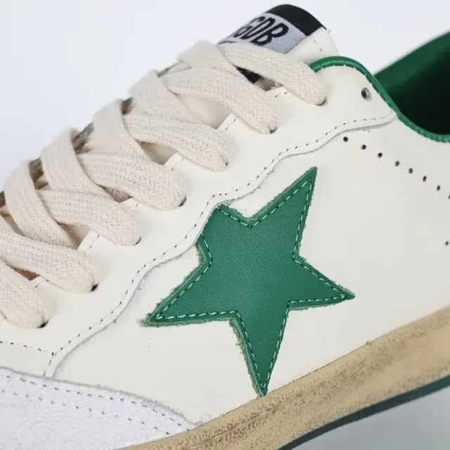 Golden Goose Super-Star Off-White e Green Star tênis lifestyle 6