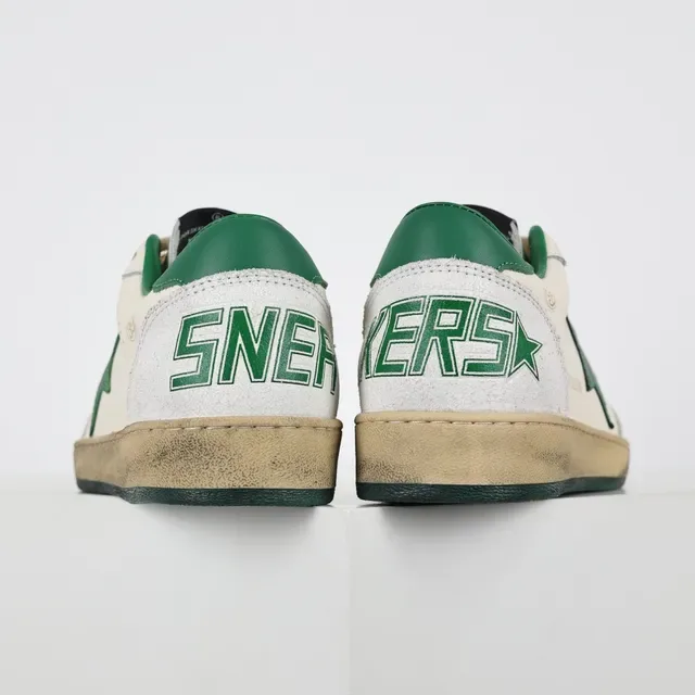 Golden Goose Super-Star Off-White e Green Star tênis lifestyle 8