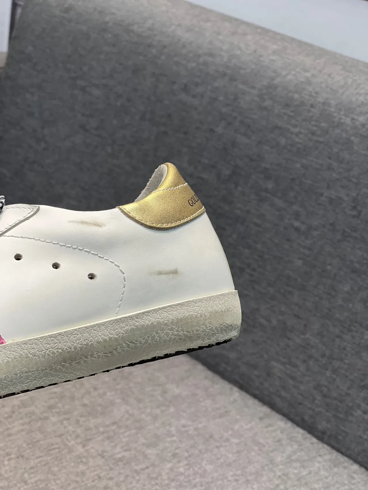 Golden Goose Superstar rosa brilhante estrela leopardo renda lifestyle sneaker 8