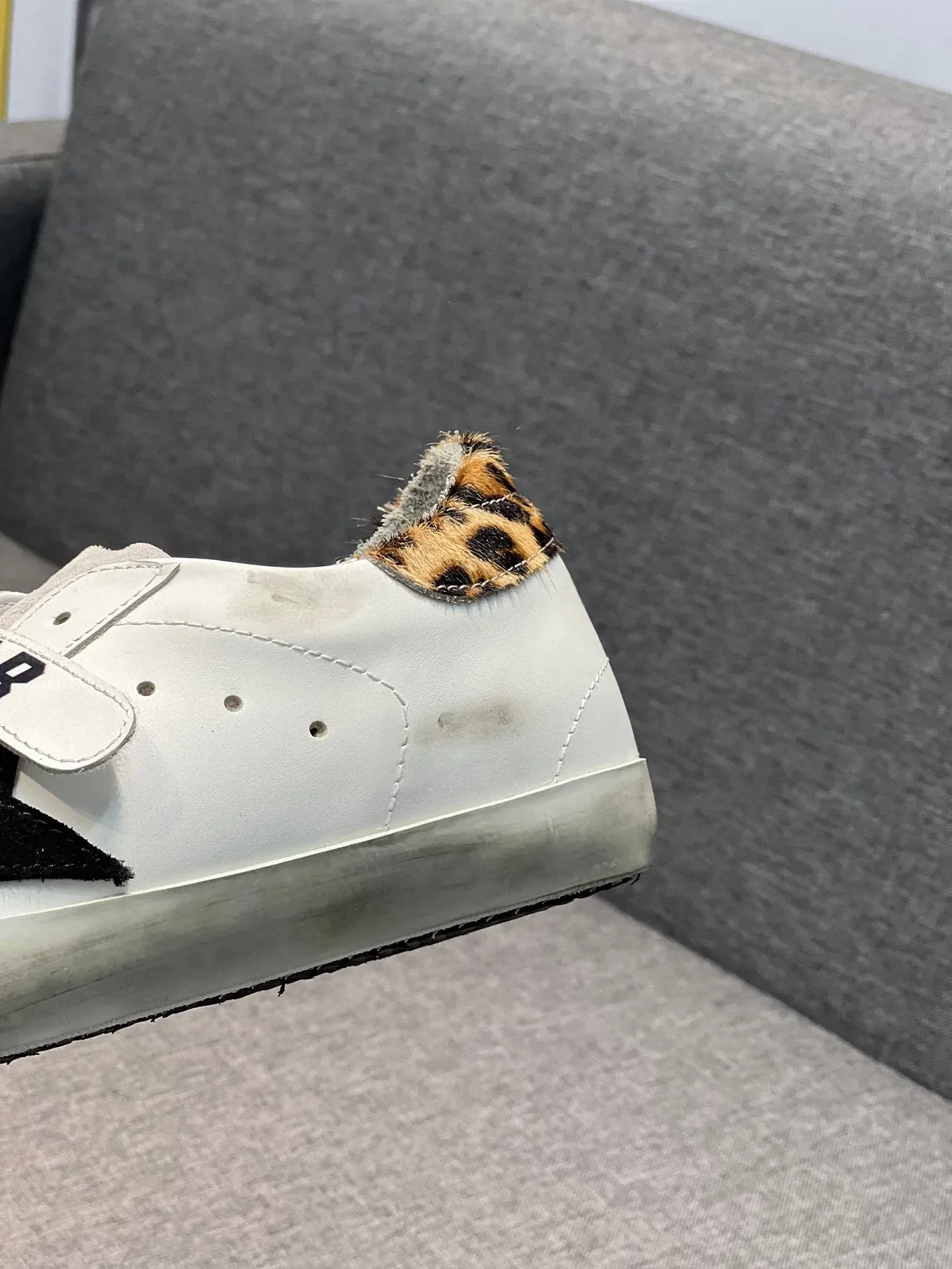 Golden Goose Superstar أبيض بني بدون أحزمة شريط Velcro أسود نجم أبلايكيه نمط حياة سنيكرز 8