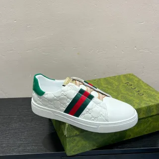Gucci Ace Embossed GG Web Stripe Slip-On Lifestyle Sneakers