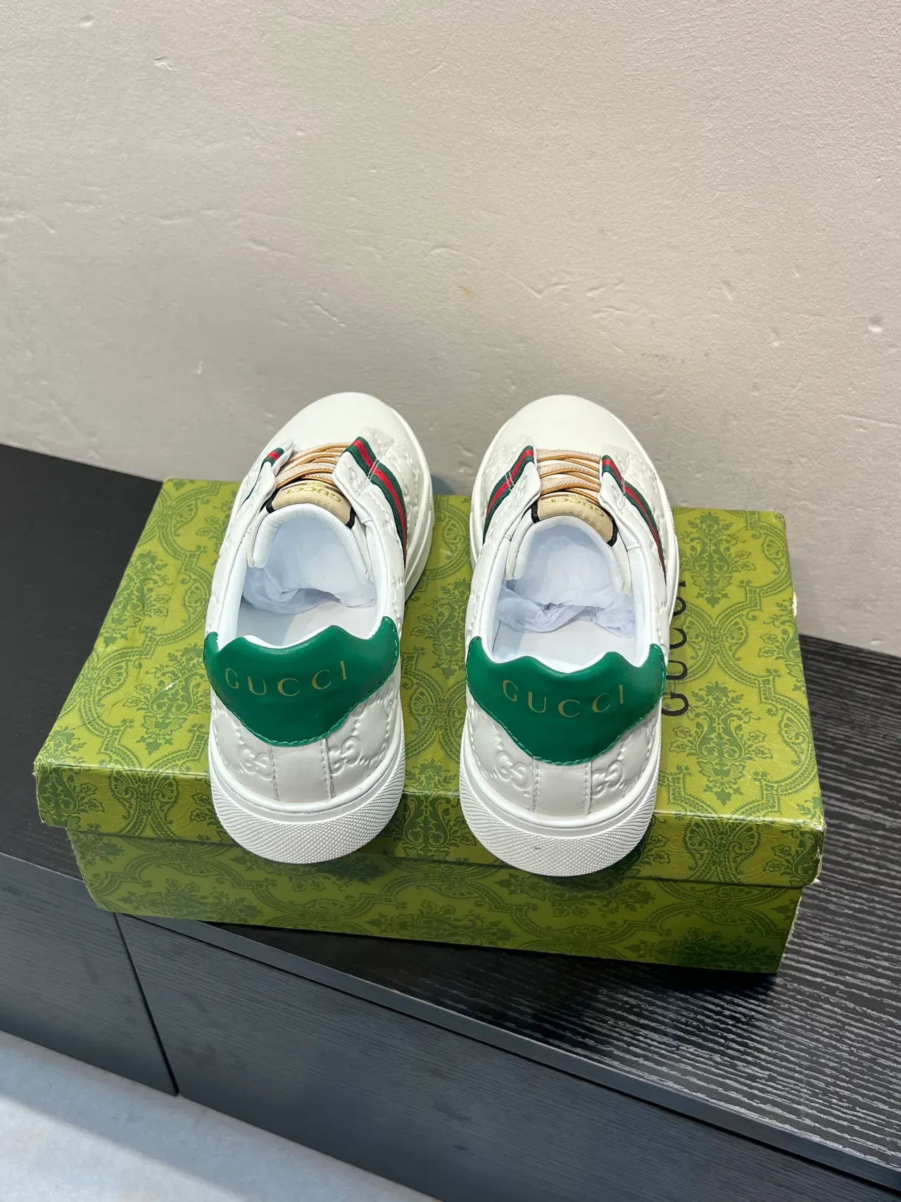 Gucci Ace Embossed GG Web Stripe Slip-On Lifestyle Sneakers 6
